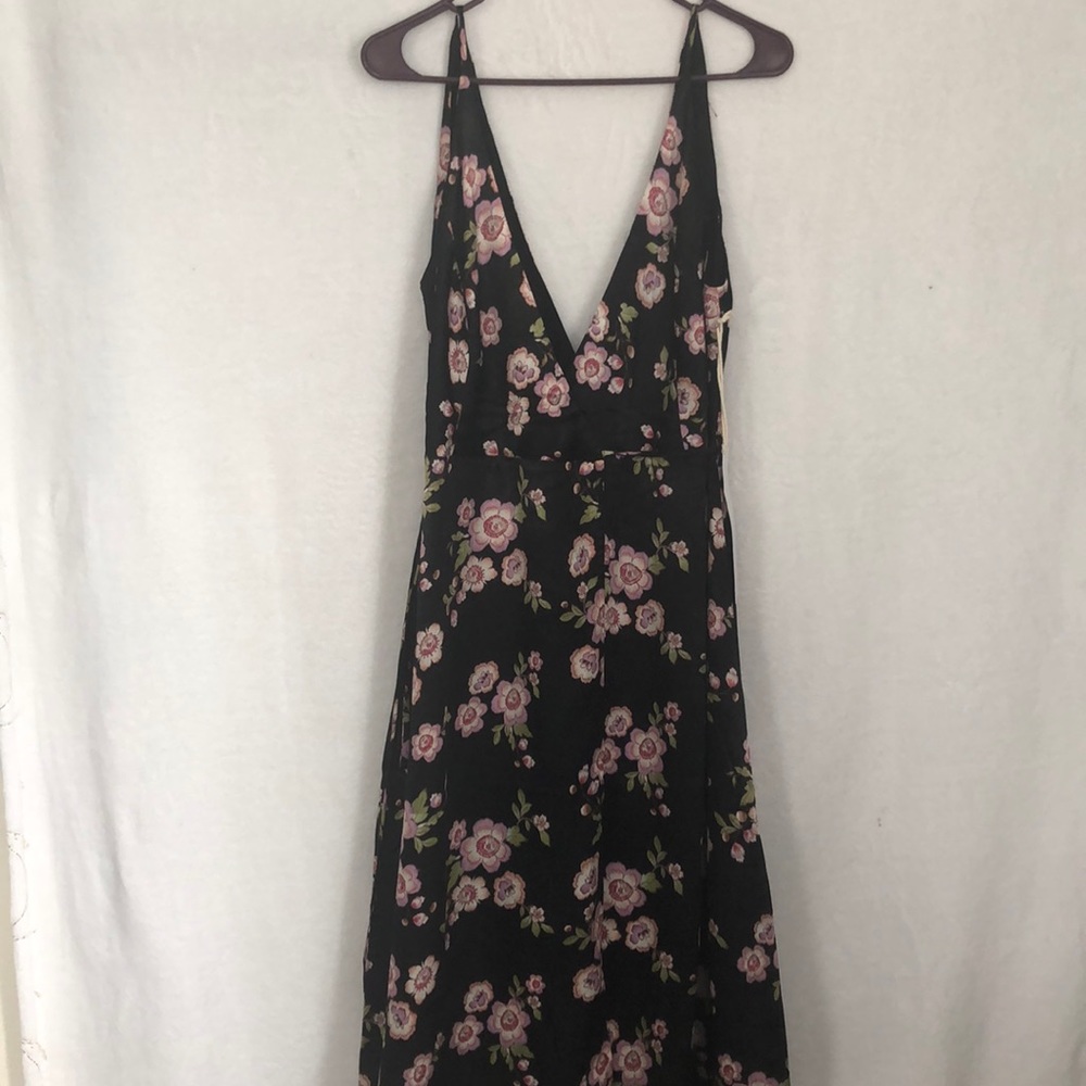 Wrap around floral dress